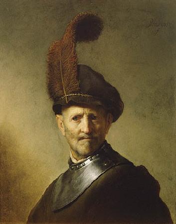 Rembrandt Peale An Old Man in Military Costume oil painting image